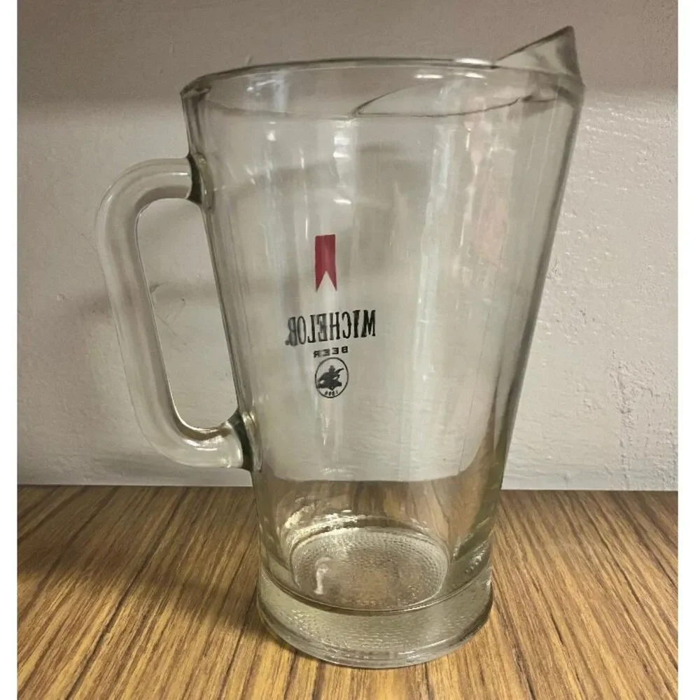70's/80's Vintage Heavy Glass Michelob Beer Pitcher with 1896 Logo